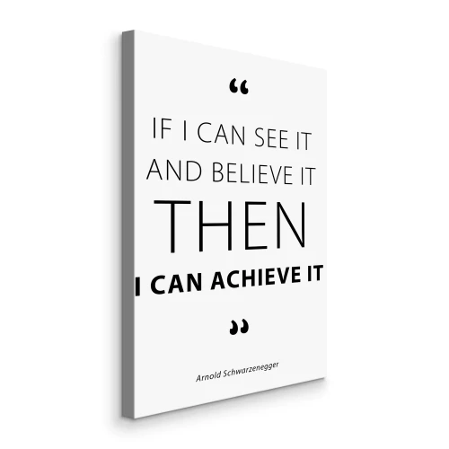 Canvas Typografie over het bereiken van doelen