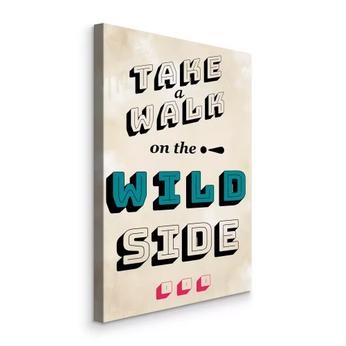 Canvas Citaat over het pad van het leven