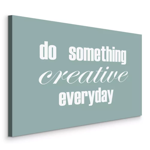 Canvas Typografische inspiratie voor creativiteit