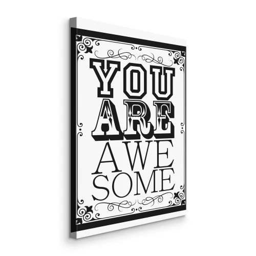 Canvas Zelfwaardering in een kader