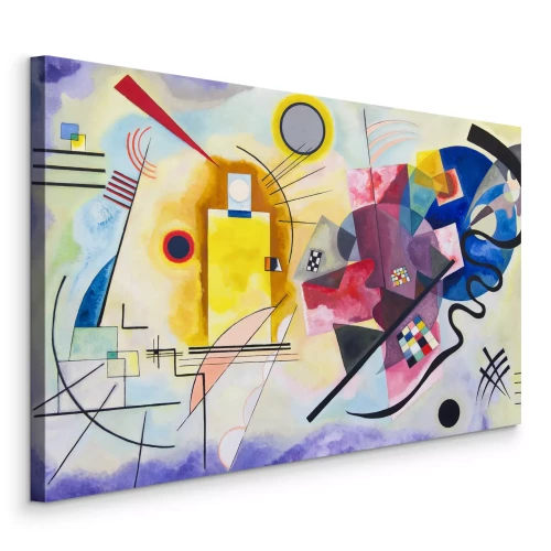 Canvas Reproductie van Wassily Kandinsky's schilderij Geel Rood Blauw