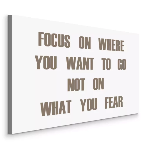 Canvas Motiverende quote over focus