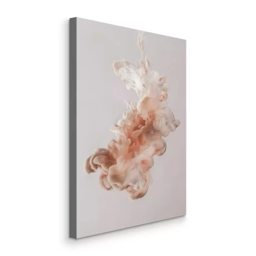 Canvas Inkt in water in tinten roze