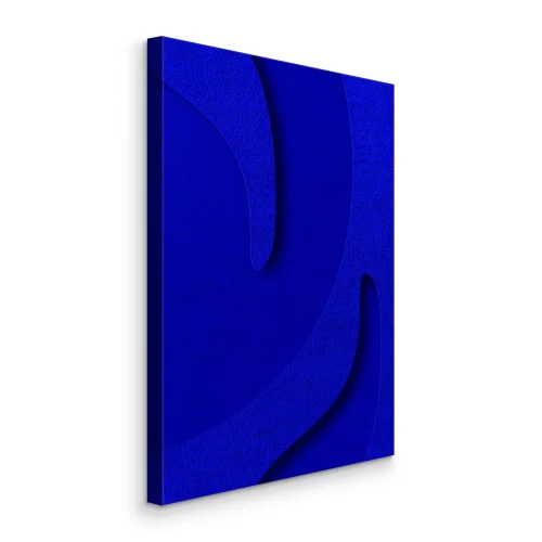Canvas Kobalt 3D geometrische vormen
