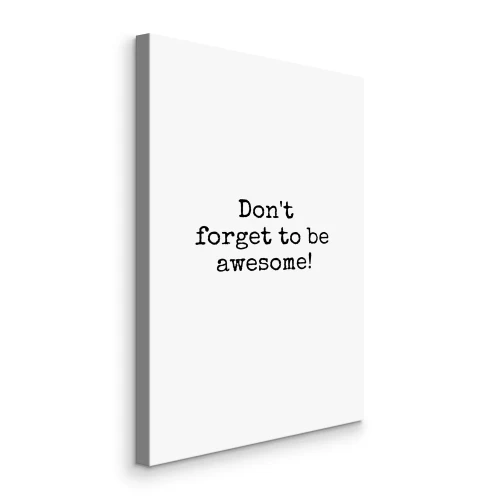 Canvas Een slogan over geweldig zijn