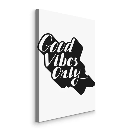 Canvas Positieve vibraties typografie