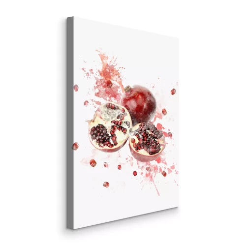 Canvas Granaatappels beschilderd met waterverf