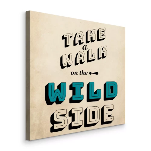 Canvas Typografie over moed in het leven