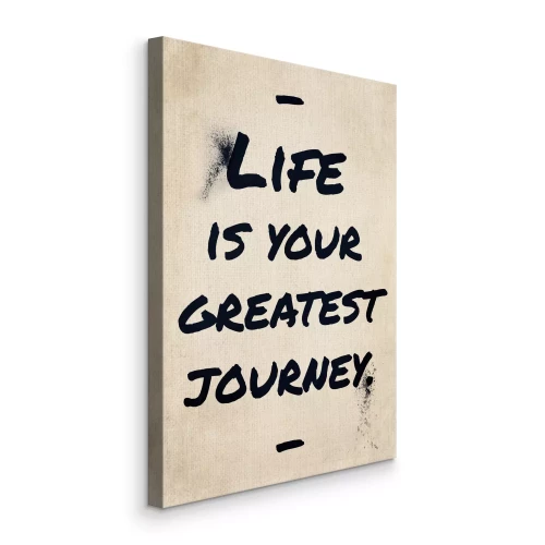 Canvas Typografie die reizen inspireert