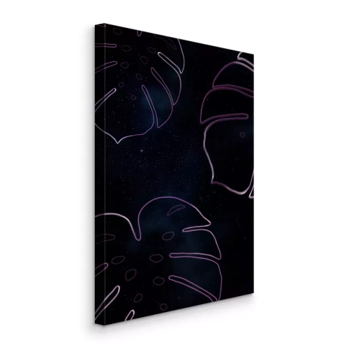 Canvas Kleurrijke monsters tegen de achtergrond van de kosmische hemel