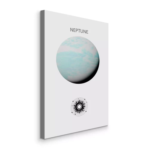 Canvas Neptunus de blauwe planeet
