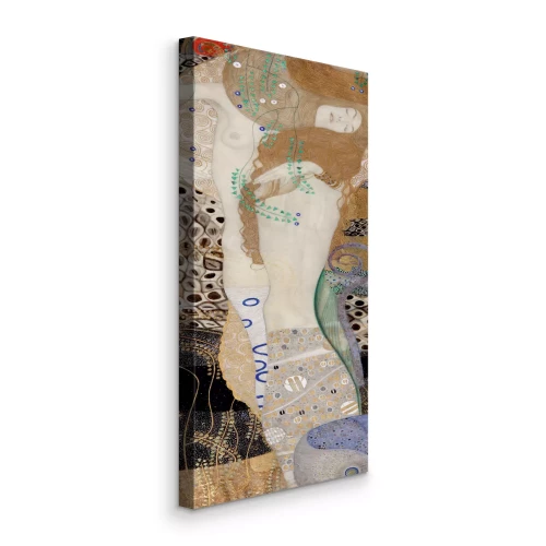 Canvas Figuratieve vrouw met slangenmotieven in de kunst