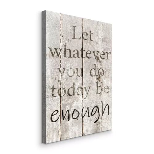 Canvas Citaat over zelfacceptatie op hout