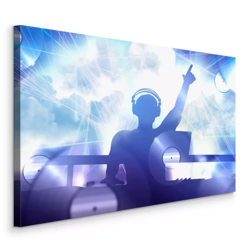 Canvas DJ verlicht de nacht met een golf van muziek