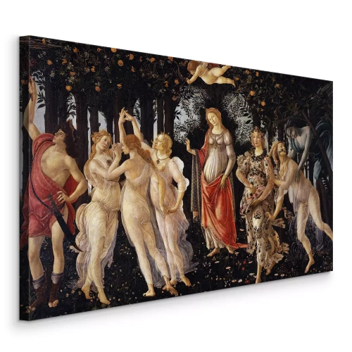 Canvas Een scène met Venus en Cupido die boven haar zweven