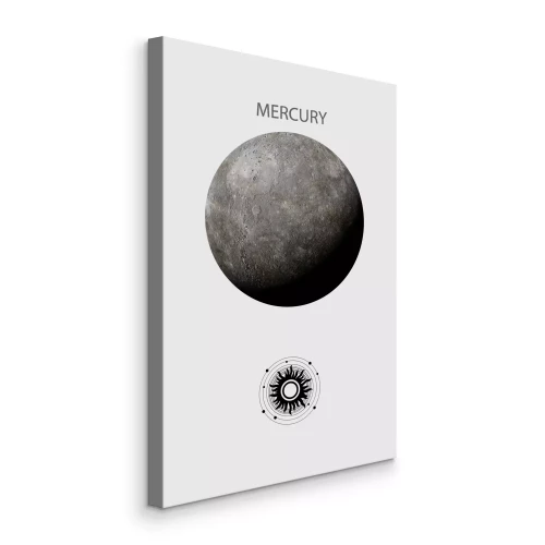 Canvas Mercurius, de grijze planeet