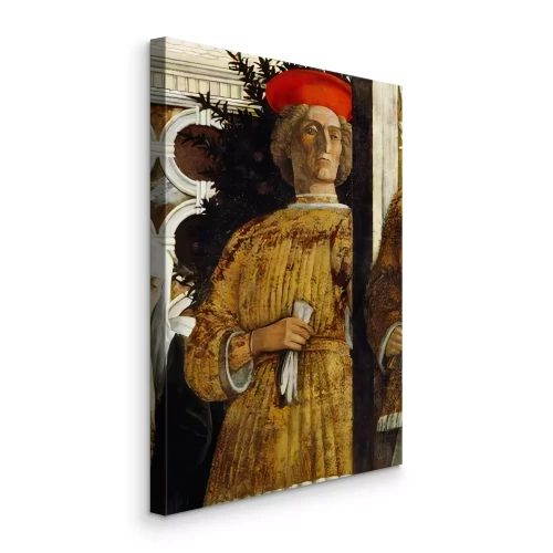 Canvas Renaissanceportret van Lodewijk III Gonzaga door Andrea Montegna