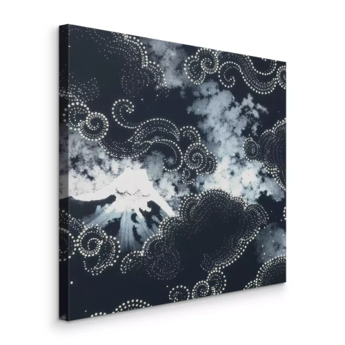 Canvas Een delicaat landschap met wervelende stippen