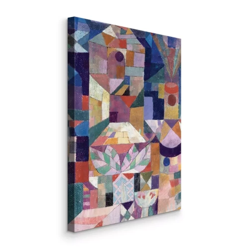 Canvas Kleurrijke oppervlakken en symbolische gebouwen