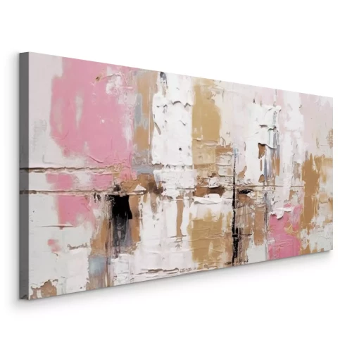 Canvas Lagen verf op ruw beton