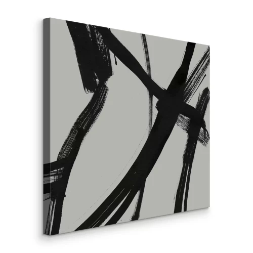 Canvas Penseelstreken en expressieve contrasten