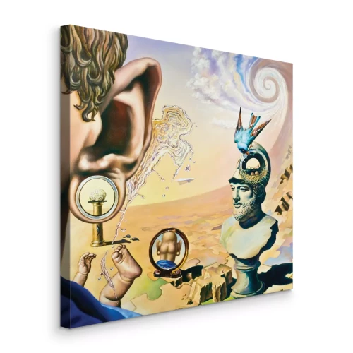 Canvas Surrealistisch vogelnestpatroon