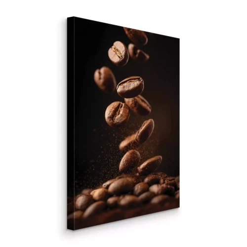 Canvas Aromatische vers gebrande koffiebonen