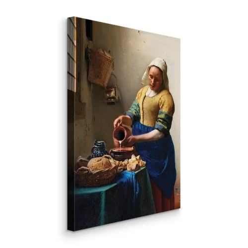 Canvas Jan Vermeer De Melkmeid reproductie