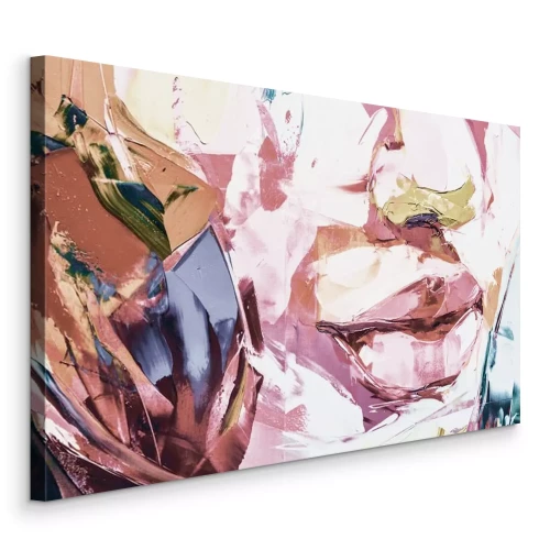 Canvas Delicate aquarel van de lippen van een vrouw