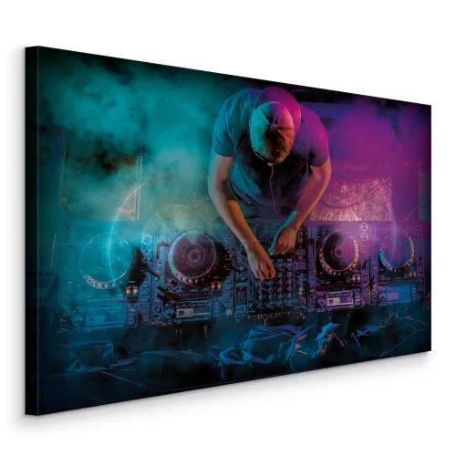 Canvas Clubritmes in neonkleuren