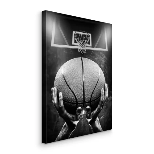 Canvas Basketbalbal in handen