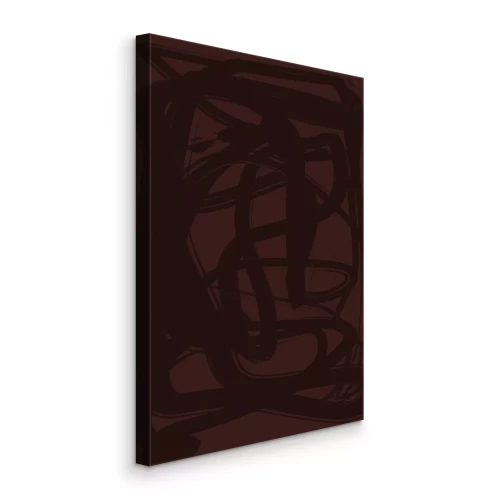 Canvas Donkere strepen op een bruine achtergrond