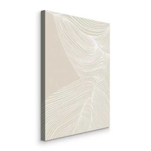 Canvas De elegantie van golven in vredige harmonie