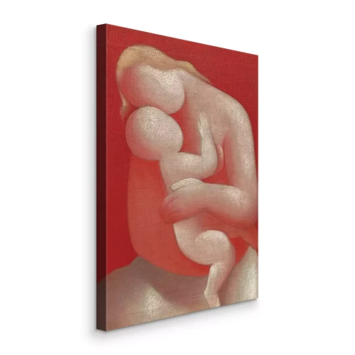 Canvas Een abstract portret van het moederschap