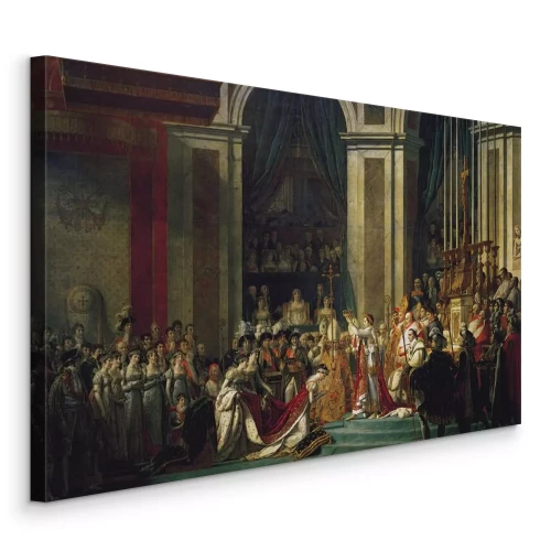 Canvas De plechtige kroningsceremonie bij het altaar