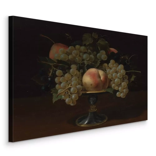 Canvas Barok stilleven met rijpe druiven