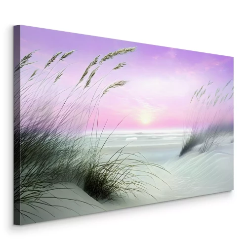 Canvas Een betoverende baai aan zee met kristalhelder water