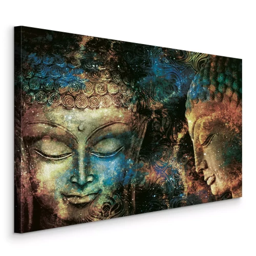 Canvas Een spirituele reis: twee gezichten van verlichting