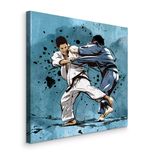 Canvas Meesterlijke worp op de mat