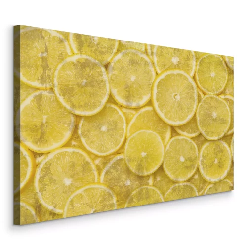 Canvas Verfrissende citroenfrisheid