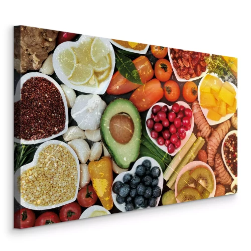 Canvas Verse groenten met bosbessen