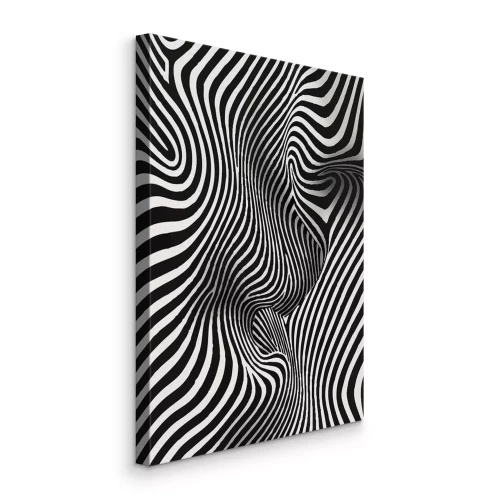 Canvas Vloeiende zichtlijnen hypnose