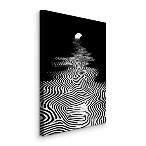 Canvas Schijnend op een hypnotiserend oppervlak