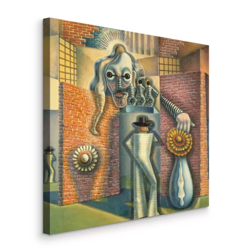 Canvas Fantastische scène met personages