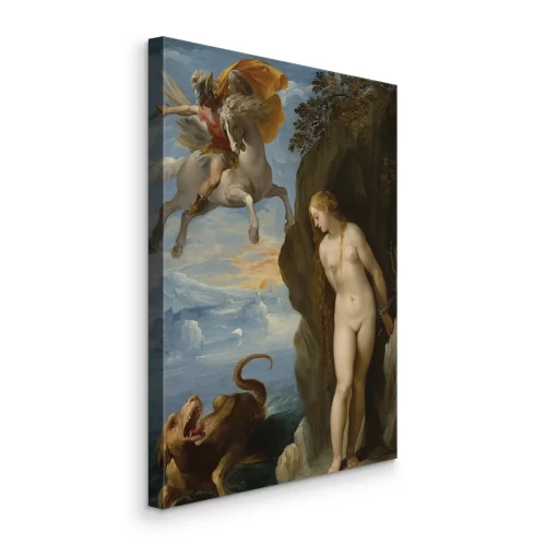 Canvas Perseus Redt Andromeda reproductie