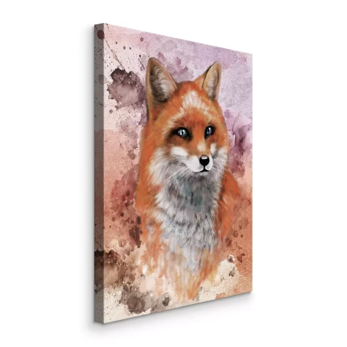 Canvas De schilderachtige wereld van de rode vos