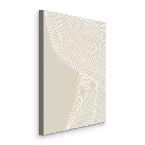 Canvas Golvende strepen van harmonie en licht