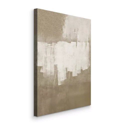 Canvas Witte strepen op het ruwe oppervlak