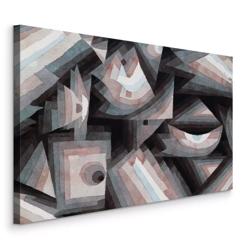 Canvas Een oog verborgen in geometrische banden