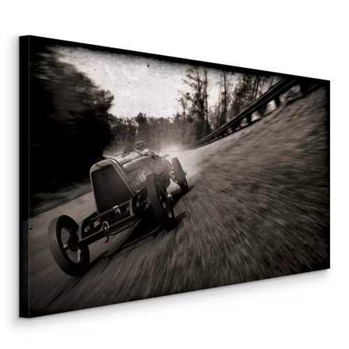 Canvas De geschiedenis van de oude autorally